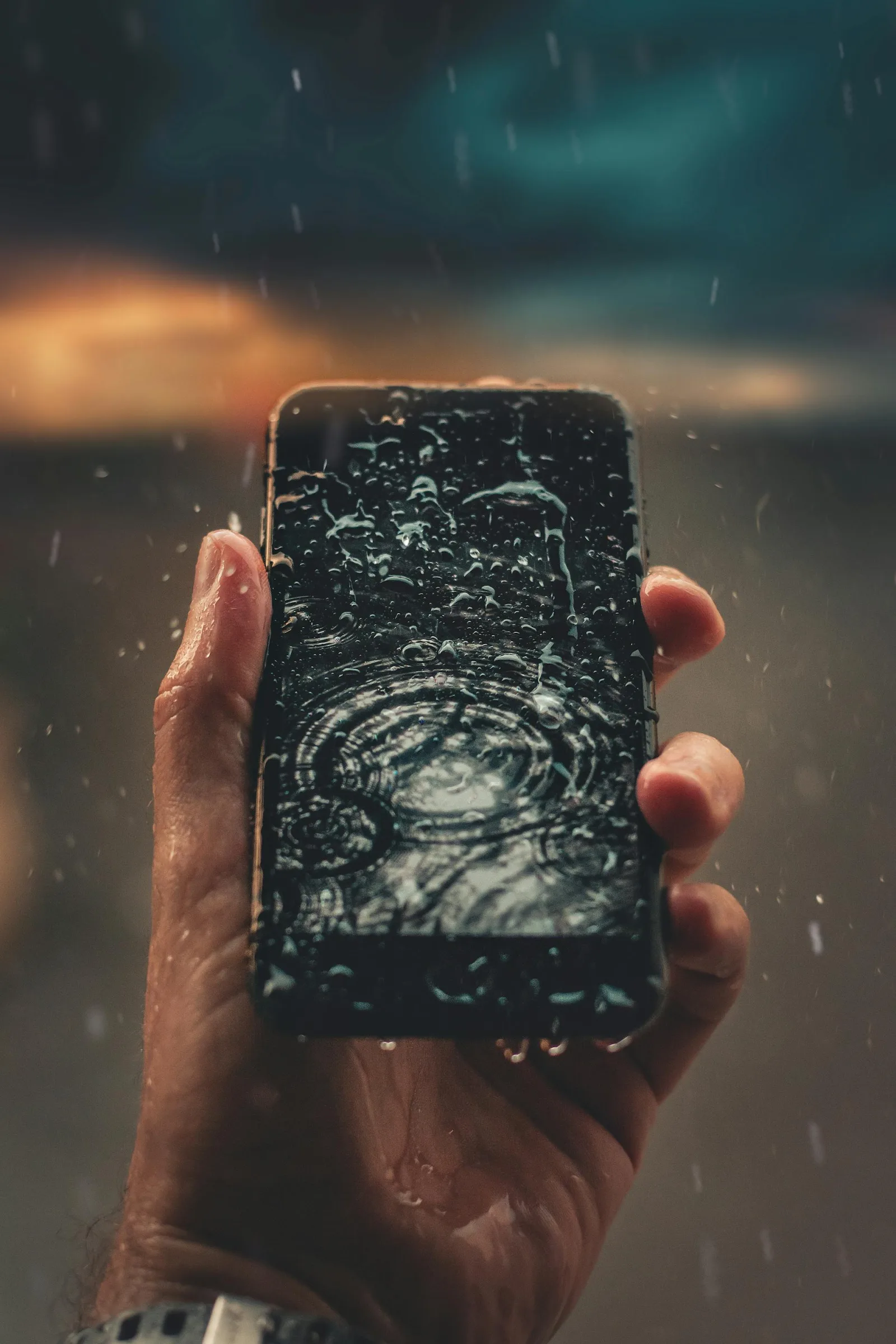 Telefon căzut în apă